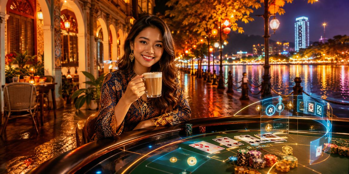 Susun atur permainan kasino dalam talian termasuk slot dan baccarat di platform mbijackpot
